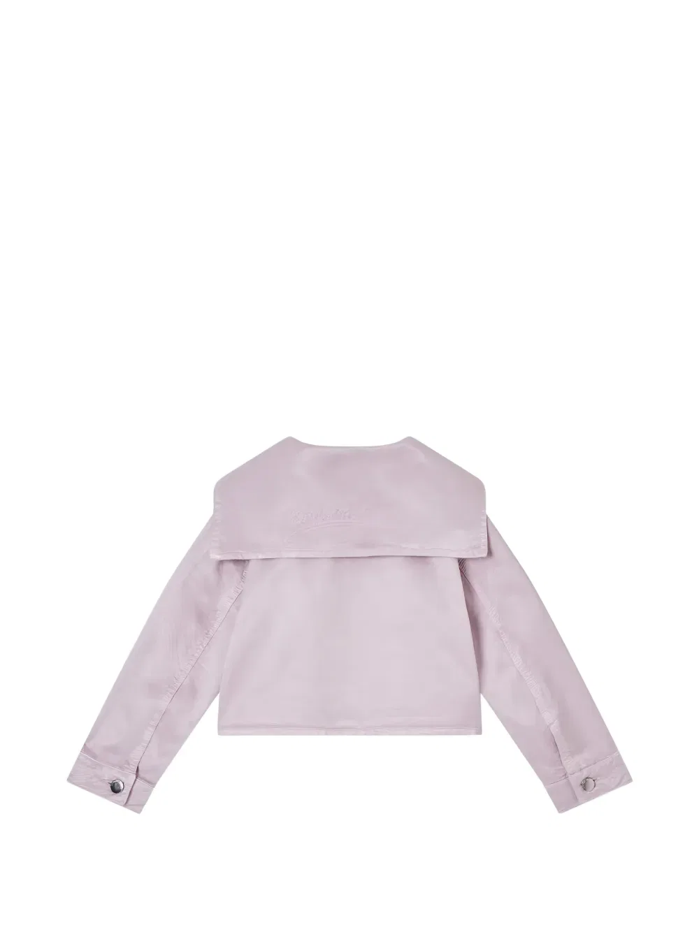 Укороченная куртка на пуговицах Emporio Armani Kids, фиолетовый — фото 2