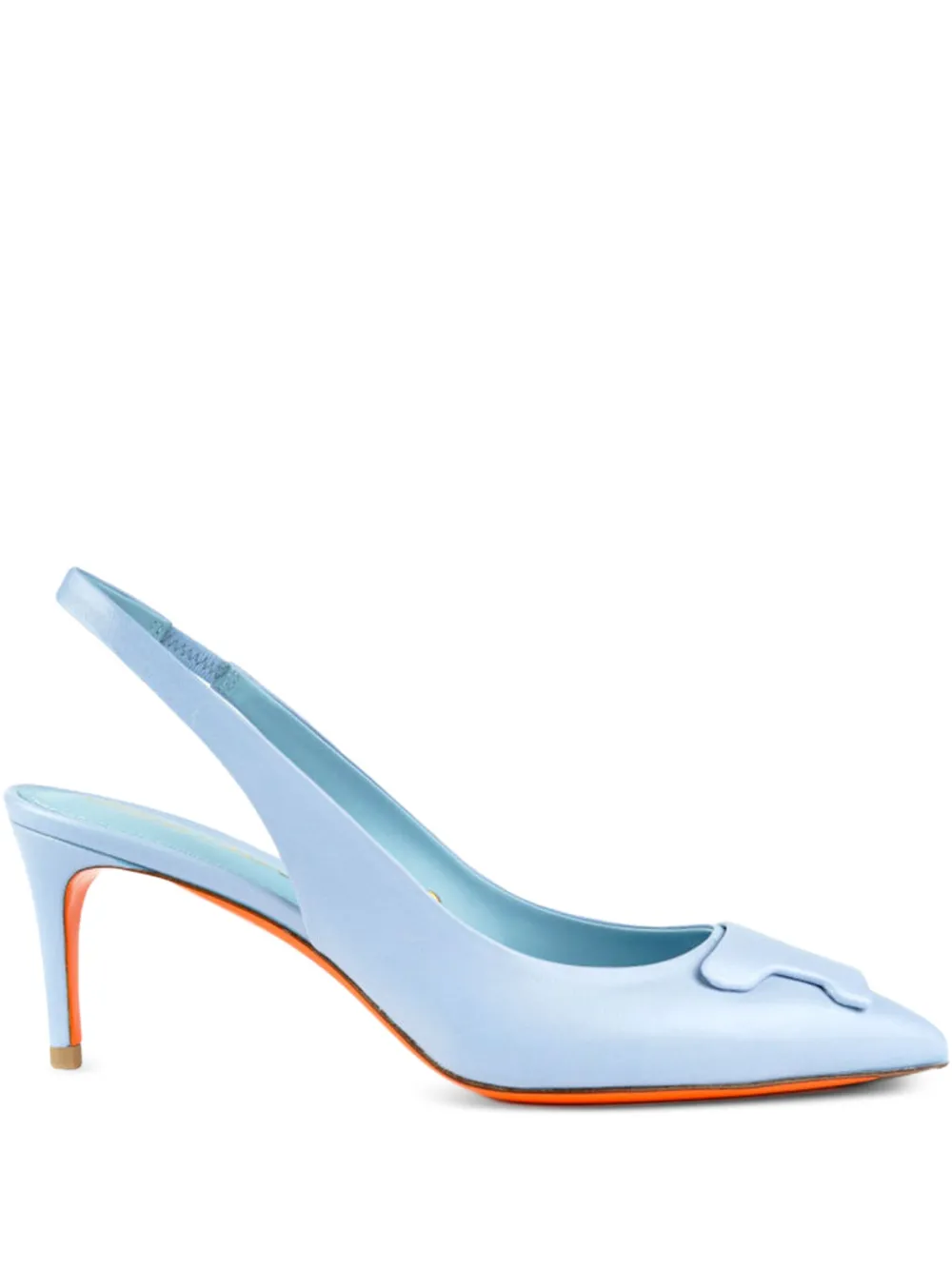 Туфли Sibile 65 с ремешком на пятке Santoni, синий