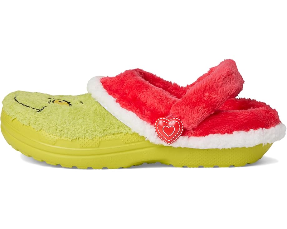 Детские клоги Crocs The Grinch Classic Lined Crocs Kids — фото 4