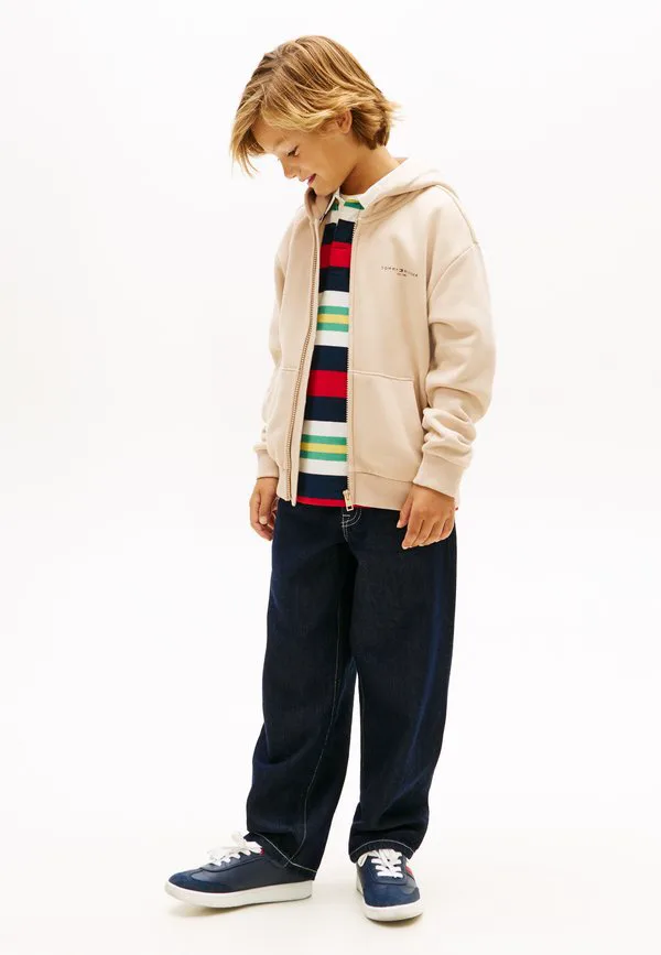 Толстовка на молнии из флиса с начесом и капюшоном Tommy Hilfiger, Classic Beige — фото 2