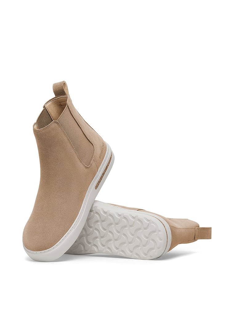 Ботинки женские челси Birkenstock на плоской подошве, коричневый — фото 3