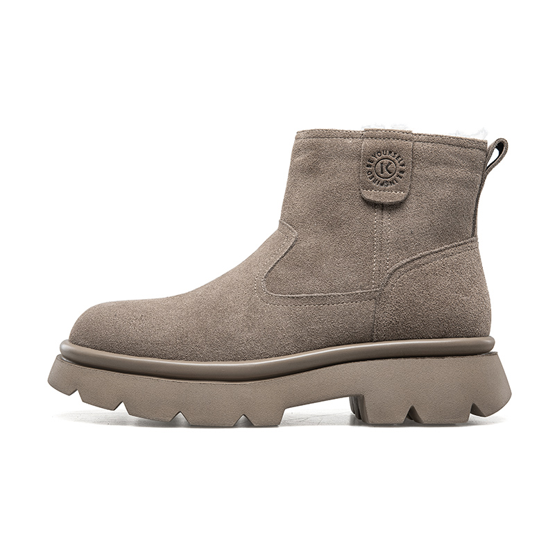 

KANGNAI Термоноски мужские зимние короткие сапоги хаки, цвет Khaki