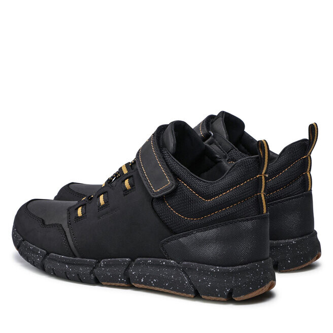 Вьетнамки Geox J Flexyper B.B Abx A J949XA 032FU C9241 S Black/Dk Yellow, черный — фото 3