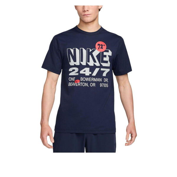 Футболка dri fit uv hyverse футболка Nike, синий — фото 2
