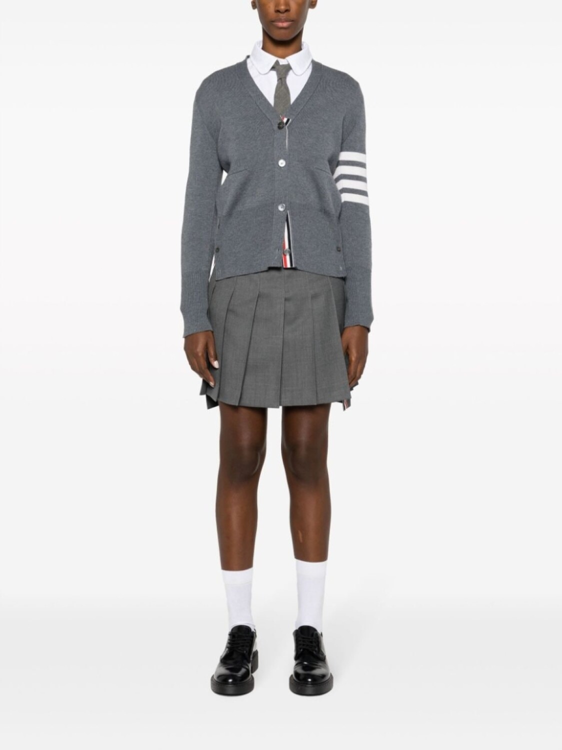 

Thom Browne рубашка с полосками RWB, белый