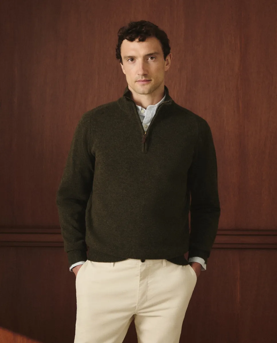 

Мужской джемпер из овечьей шерсти Lloyd's, хаки