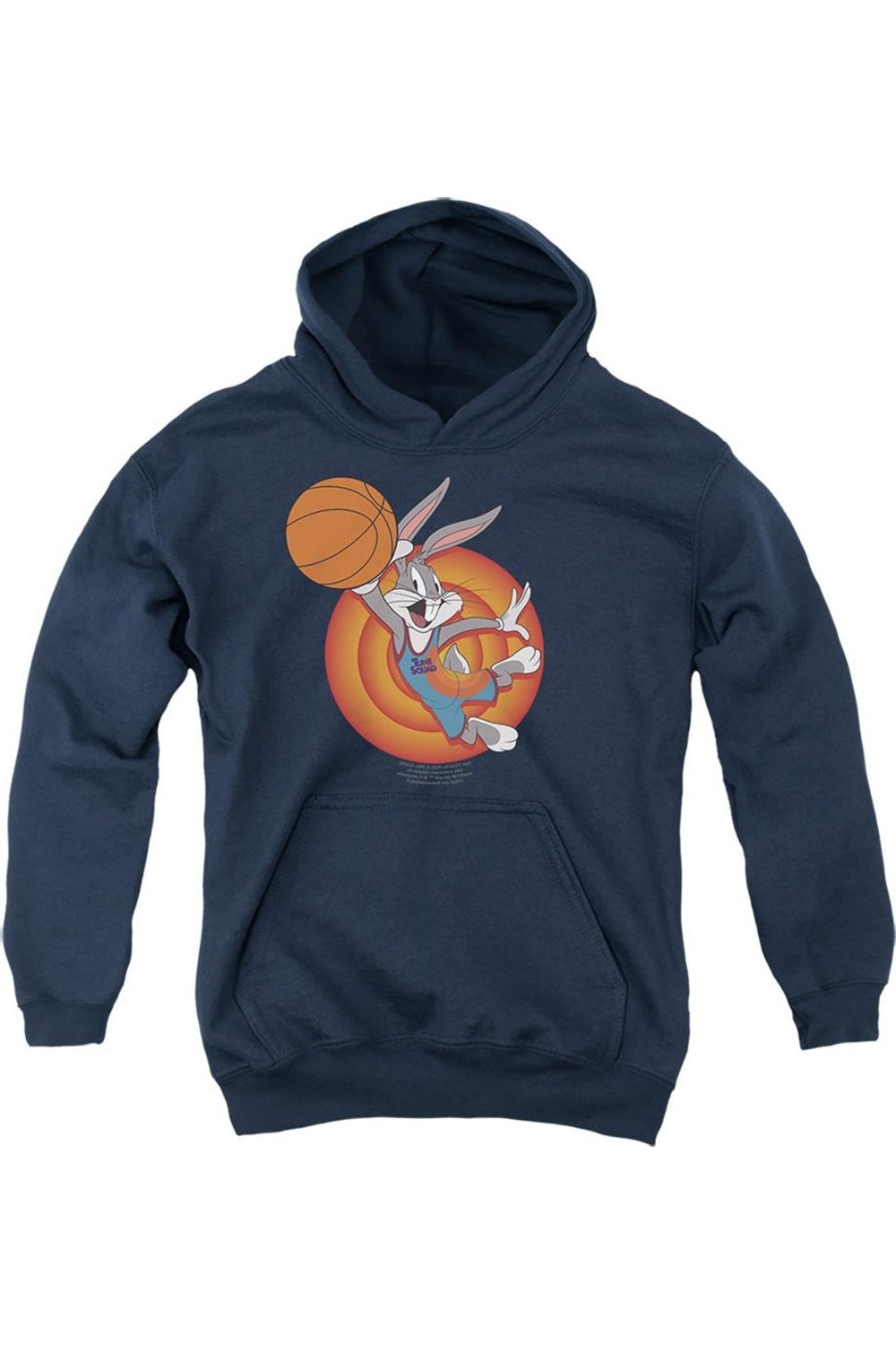 

Молодежная толстовка Space Jam 2 Bugs Slam с капюшоном Gildan, темно-синий