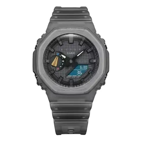 

Часы g-shock digital-analog 'transparent black' Casio, черный