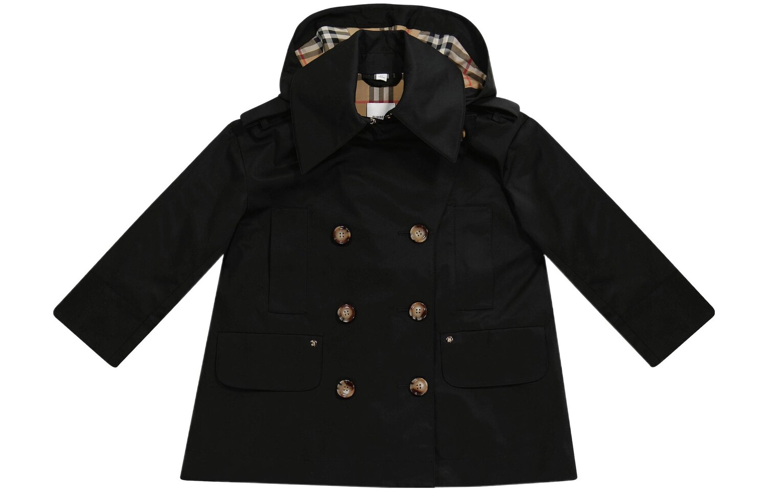 

Детский тренч Burberry, цвет Black
