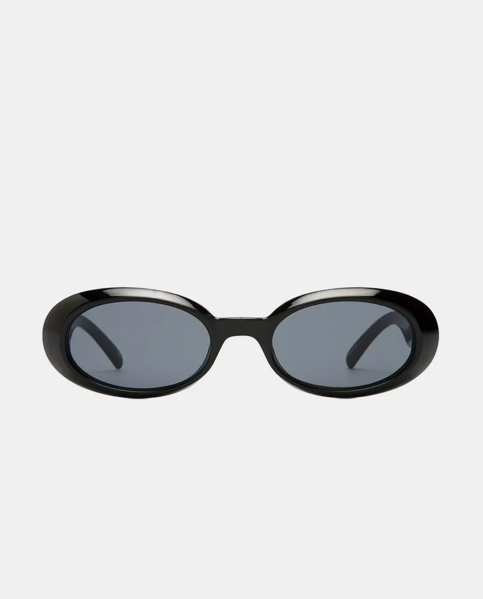 

Овальные солнцезащитные очки унисекс в литой оправе Le Specs, черный