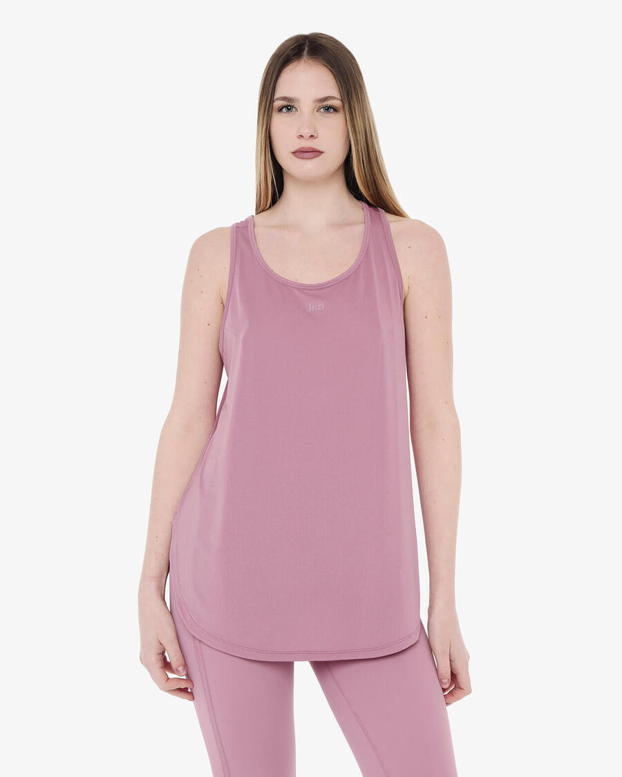 

JAKED Женская синтетическая майка для фитнеса в цвете пыльно-розовый