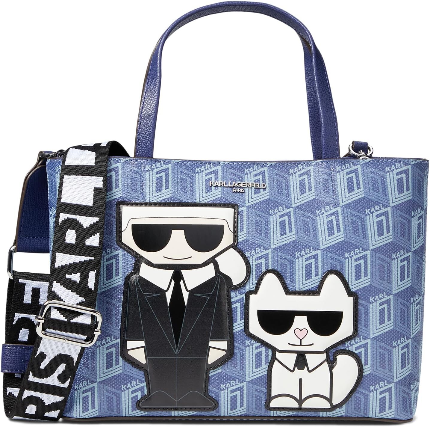 

Сумка Karl Lagerfeld Paris Maybelle Tote, индиго, Фиолетовый, Сумка Karl Lagerfeld Paris Maybelle Tote, индиго
