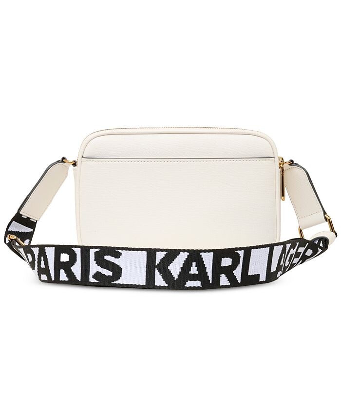 Сумка через плечо Maybelle с двойной молнией и подвеской KARL LAGERFELD PARIS, белый — фото 3