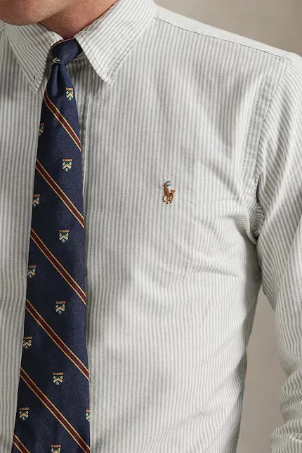 Рубашка из хлопка Polo Ralph Lauren, бежевый — фото 3