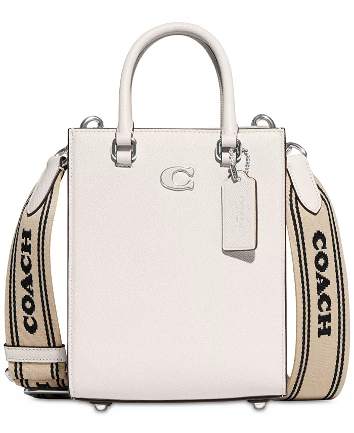 

Сумка-кроссбоди Tote 16 из зерненой кожи COACH, белый