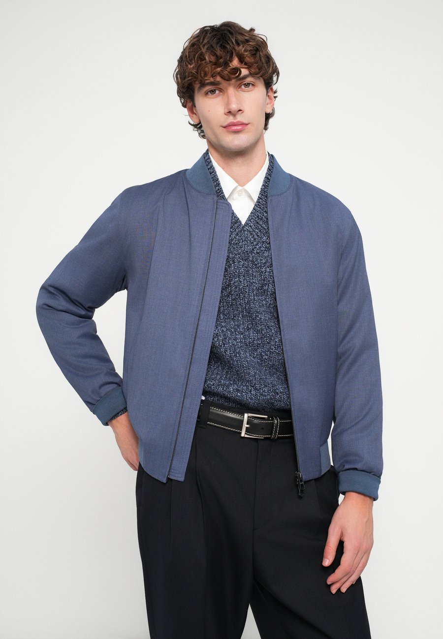 Куртка BOSS HANRY, Open Blue/Blue — фото 4