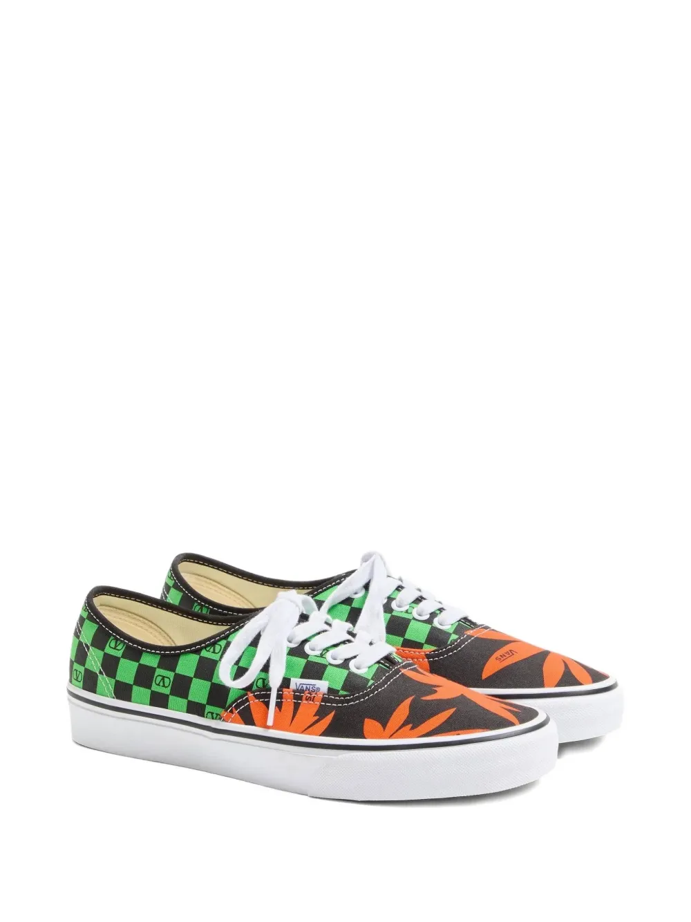 Клетчатые кроссовки из коллаборации с Valentino Garavani Vans, черный — фото 2