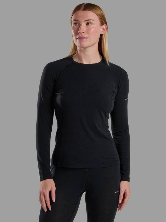 

Топ с длинными рукавами Malli из мериносовой шерсти Montane, Black