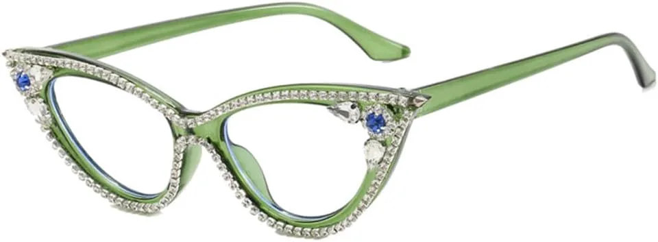 

Солнцезащитные очки «кошачий глаз» для женщин, ретро-очки с градиентным переходом цвета, очки с бриллиантовым блеском, солнцезащитные очки UV400 для мужчин VFDHN, 4