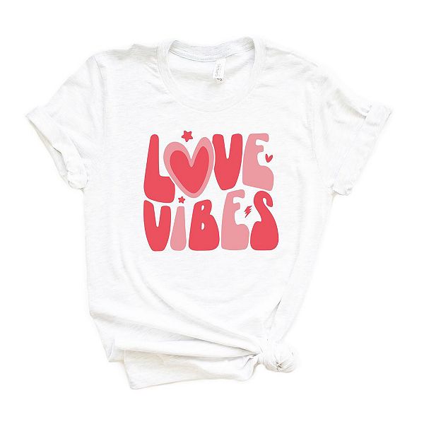 

Футболка Love vibes stars с коротким рукавом Simply Sage Market, Зеленый, Футболка Love vibes stars с коротким рукавом Simply Sage Market