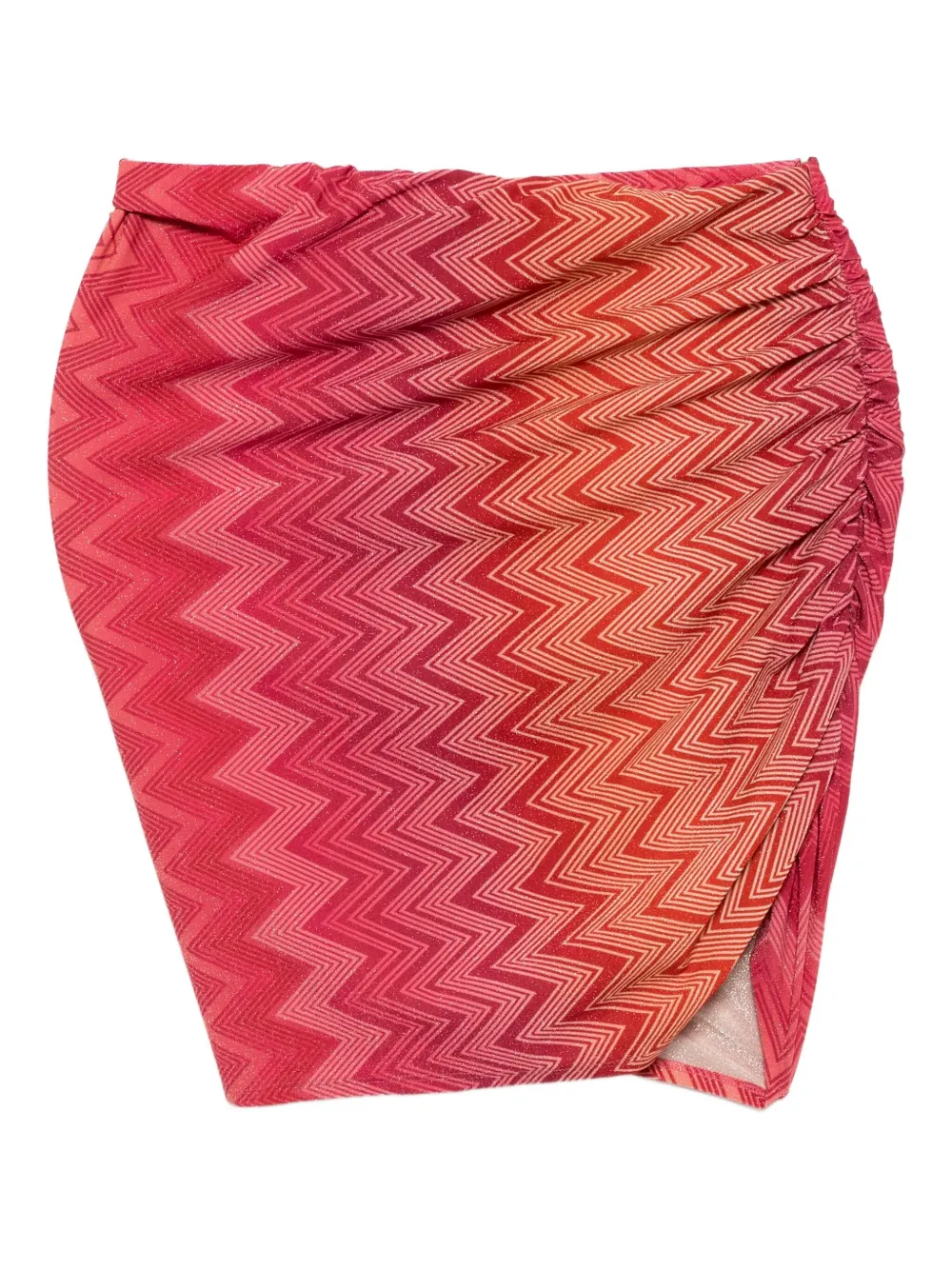 

Юбка с запахом и зигзагом Missoni, красный