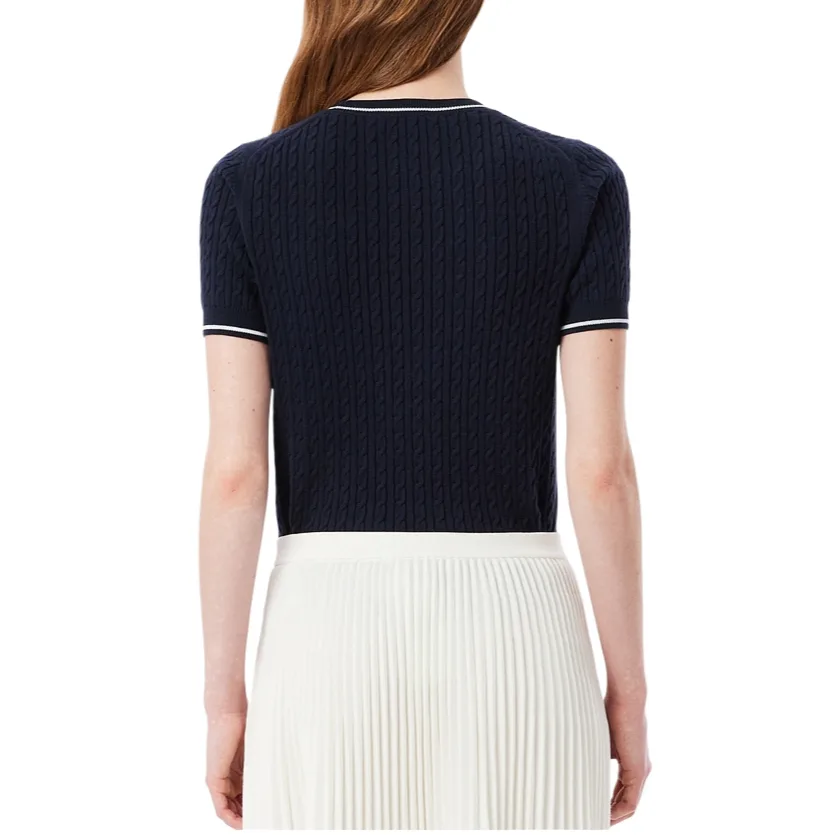 Футболка Lacoste, темно-синяя — фото 4