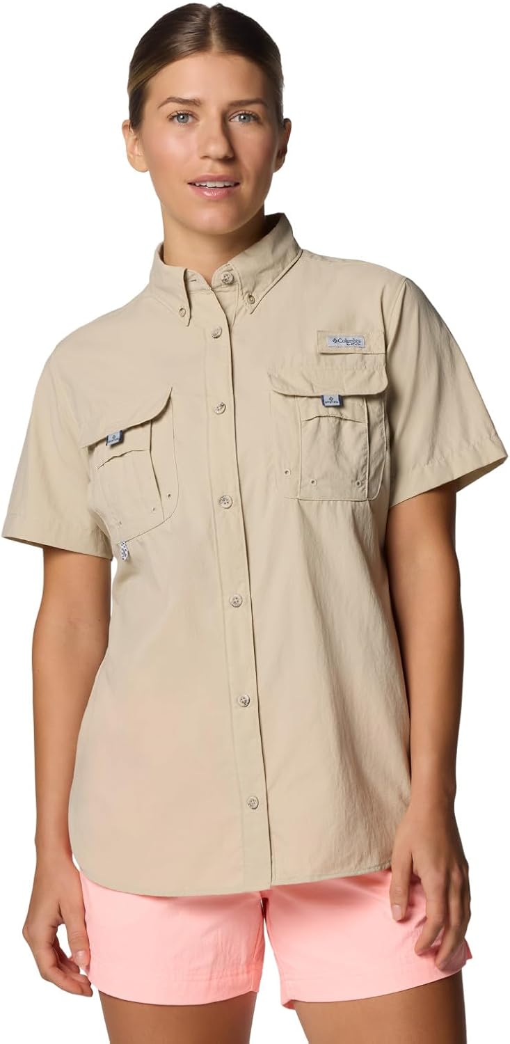 

Женская рубашка Columbia PFG Bahama II с коротким рукавом, Fossil