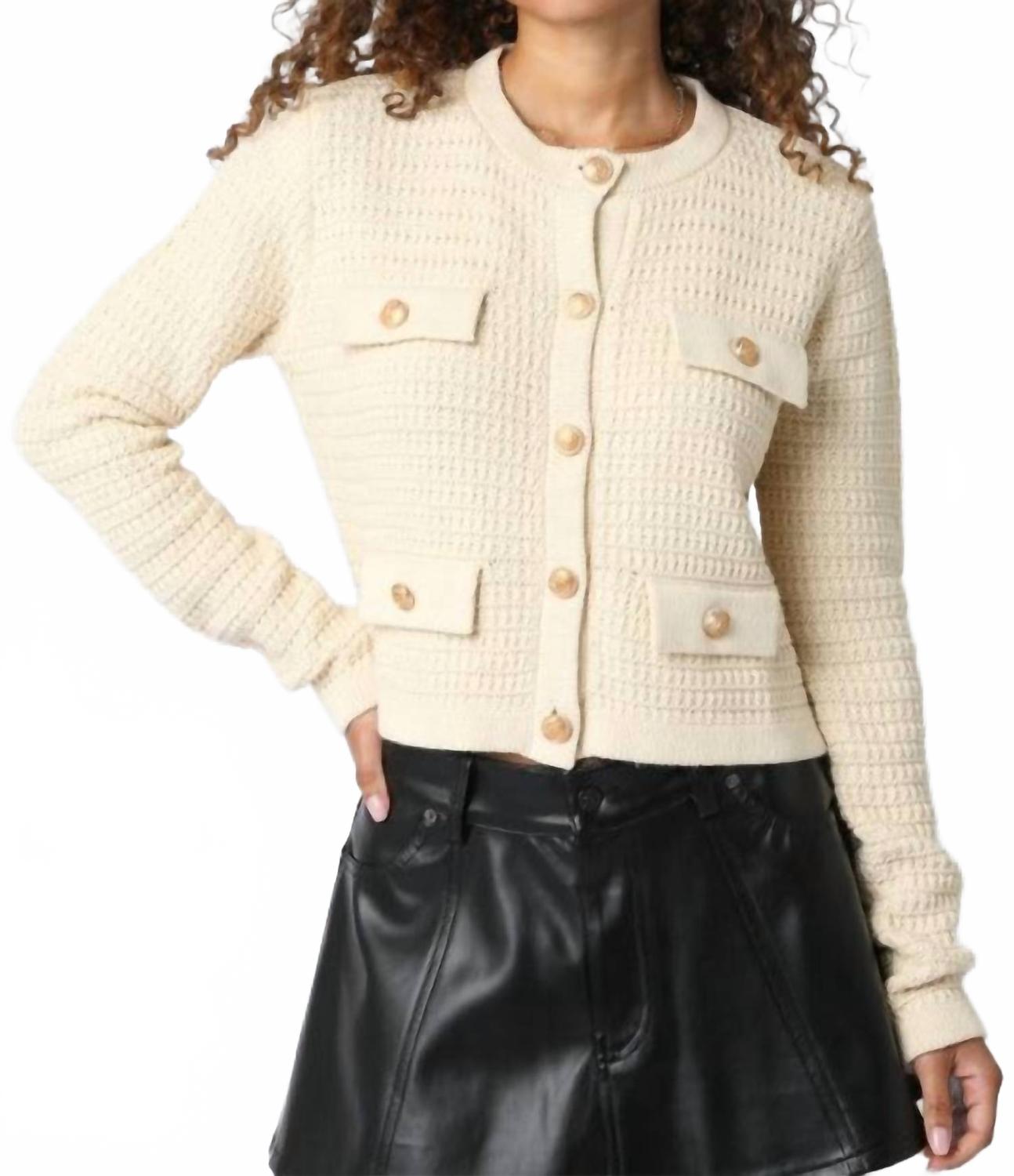 

Вязаный кардиган на пуговицах Maci, натуральный цвет OLIVACEOUS, natural