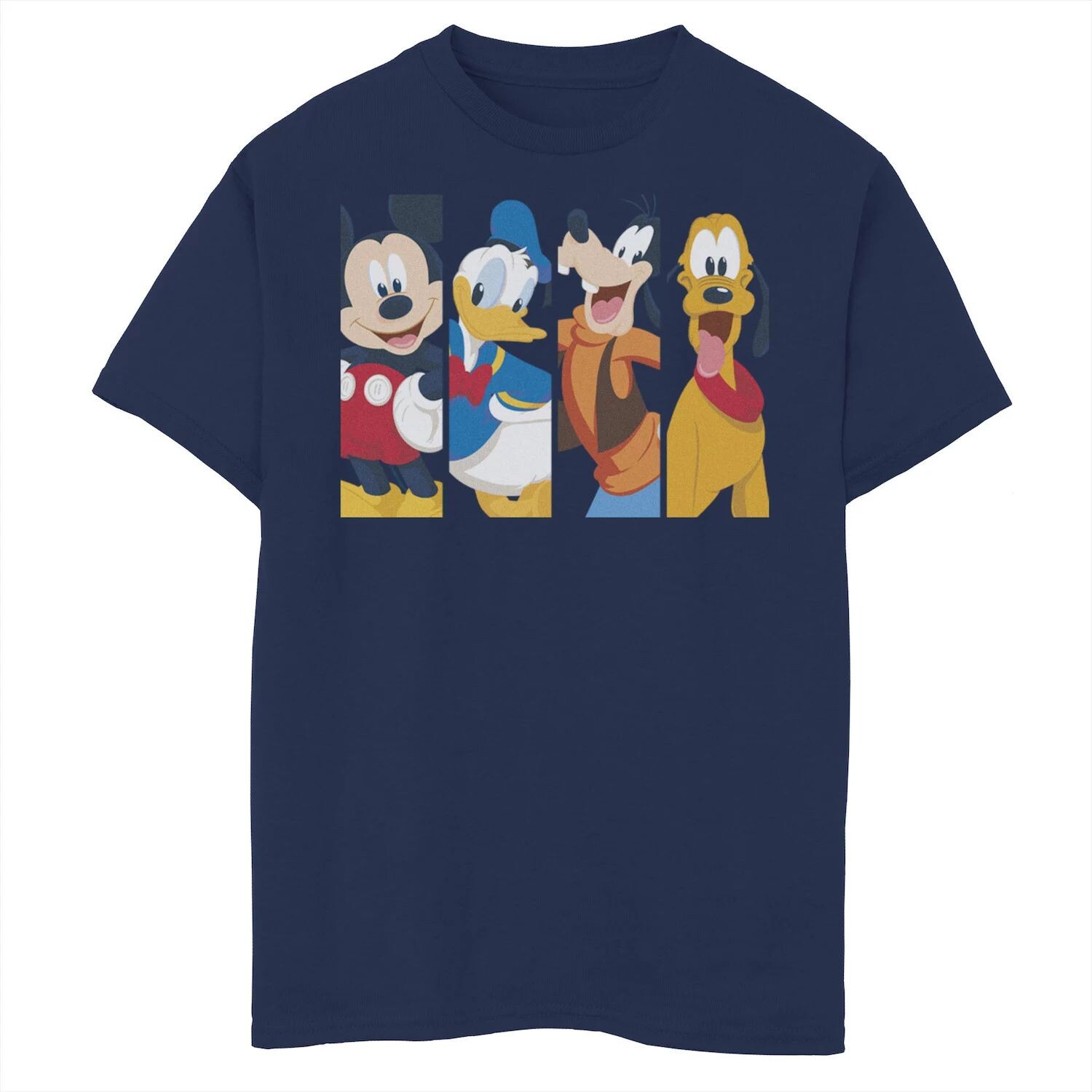 

Футболка Disney's Mickey Mouse с графическими панелями для мальчиков 8–20 лет, Bro Disney, синий