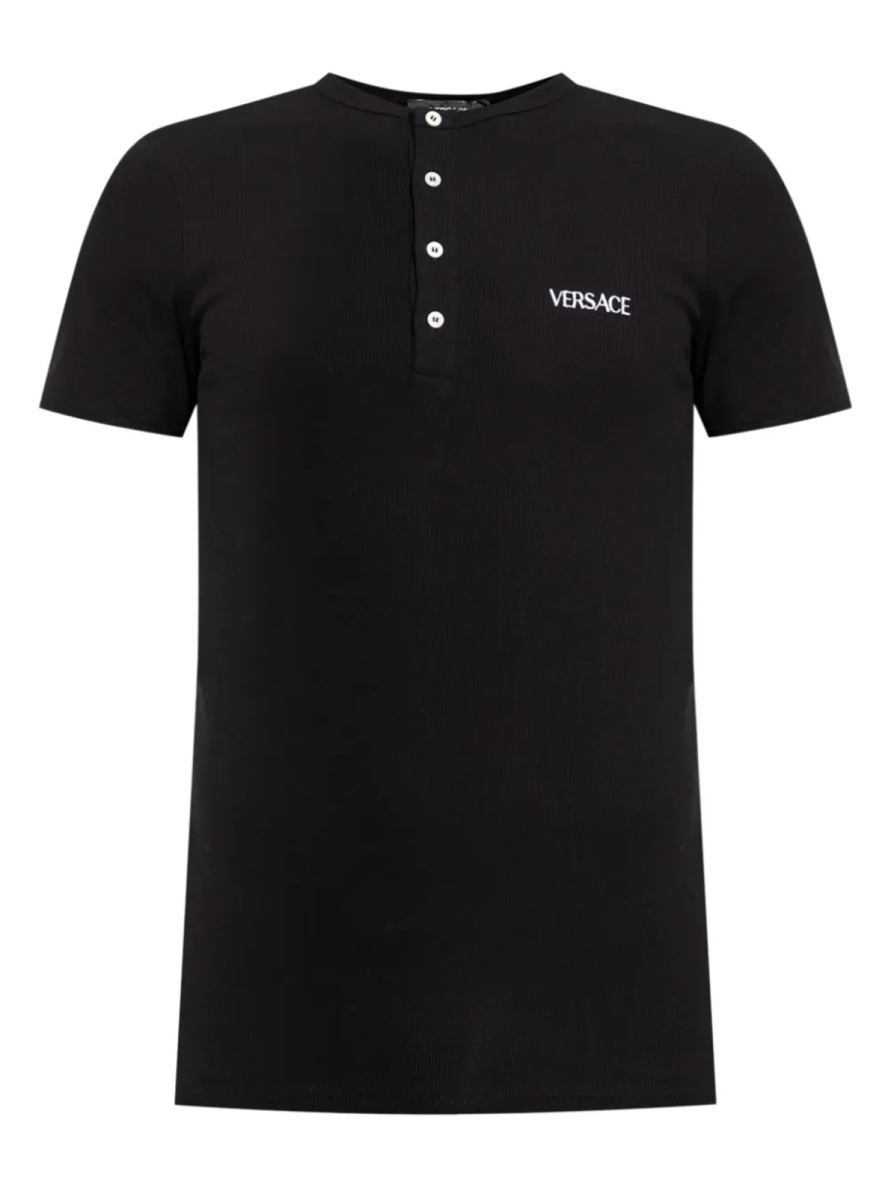 

Футболка с вышитым логотипом Versace, черный