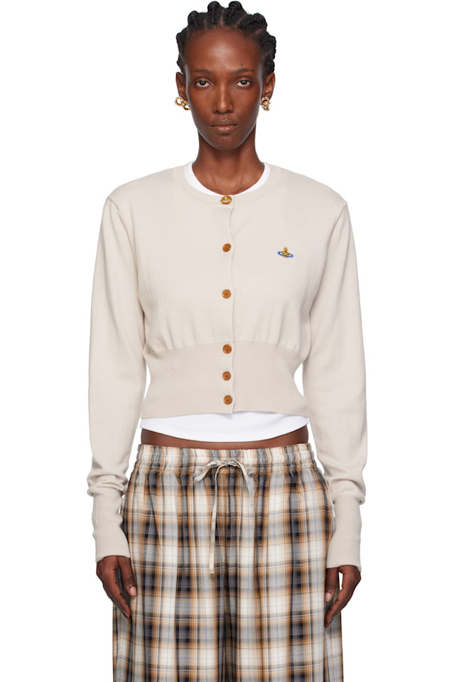 

Vivienne Westwood Укороченный кардиган цвета «тауп»