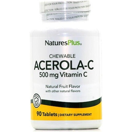 

Acerola C Complex 500 мг жевательный витамин C 90 жевательных таблеток Nature's Plus