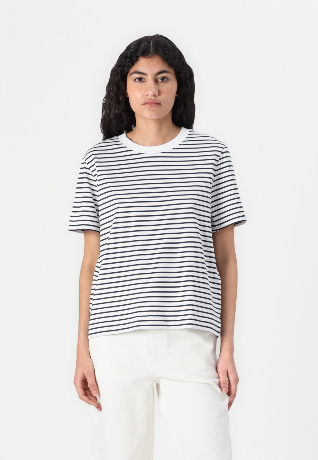 

Рубашка с принтом SLFESSENTIAL STRIPED NOOS Selected Femme, хаки