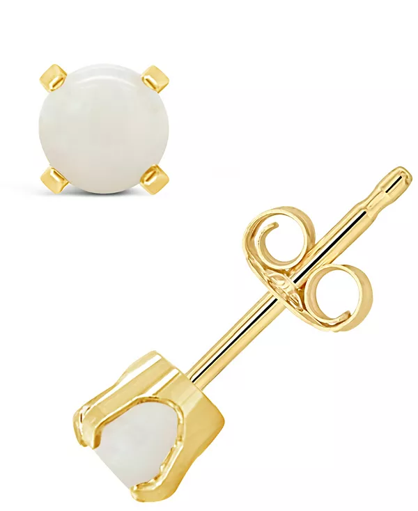 

Серьги-Гвоздики с драгоценными камнями из 14-каратного желтого золота Macy'S, opal