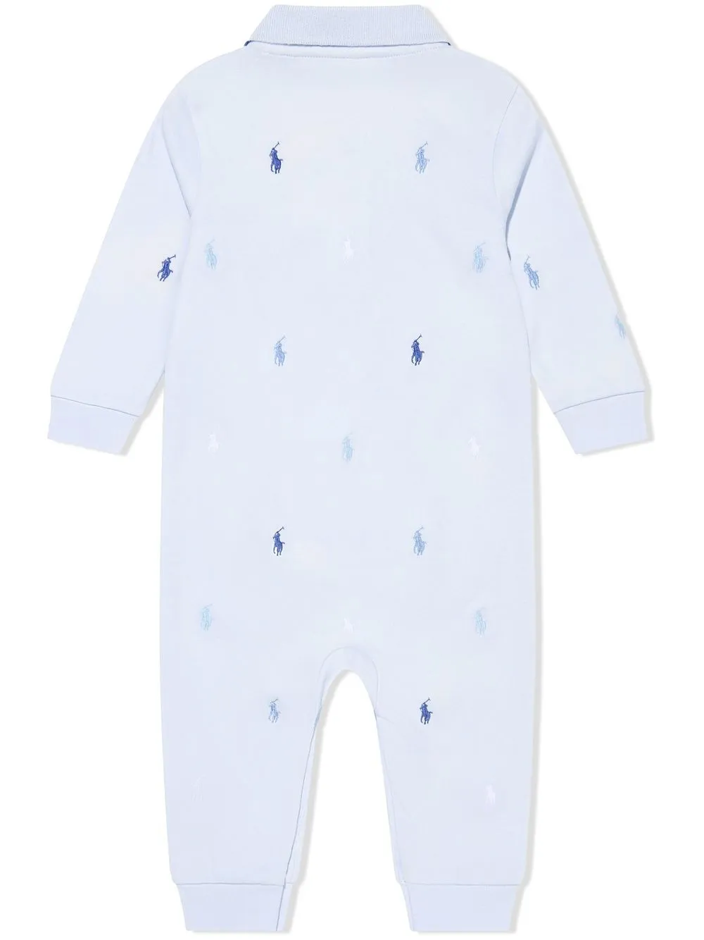 Ромпер с вышитым логотипом POLO RALPH LAUREN KIDS, синий — фото 2
