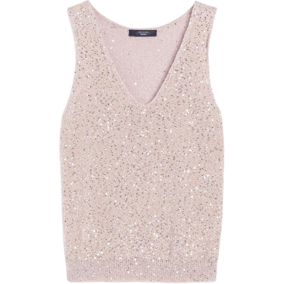 

Weekend Max Mara топ без рукавов с пайетками WEEKEND MaxMara, розовый