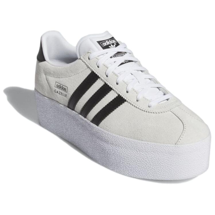 Adidas Originals Адидас Газелл Ап белые черные женские, цвет Footwear White/Core White/Core Black — фото 4