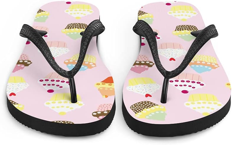 Шлепанцы Dressed Up Mule Cupcakes - Шлепанцы для выпечки кексов, унисекс, мужские и женские, для пляжа, бассейна и душа, белый — фото 4