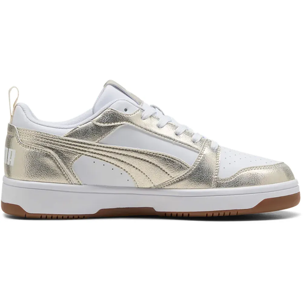 

Кроссовки Puma Rebound V6 Metallic Whisper, белый