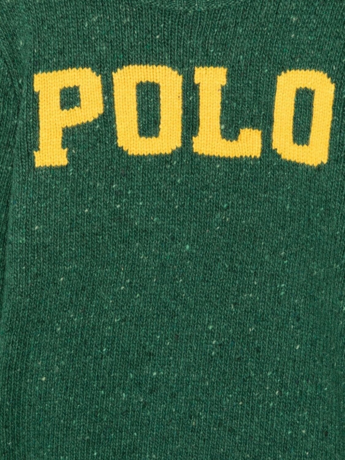 Ralph Lauren джемпер вязки интарсия с логотипом, зеленый — фото 3