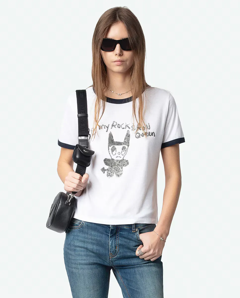 

Woos Женская футболка с коротким рукавом Zadig & Voltaire, белый