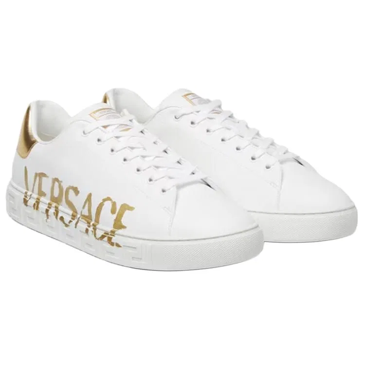 Кроссовки скейтбордические Greca VERSACE Original Shoe Box белые — фото 4