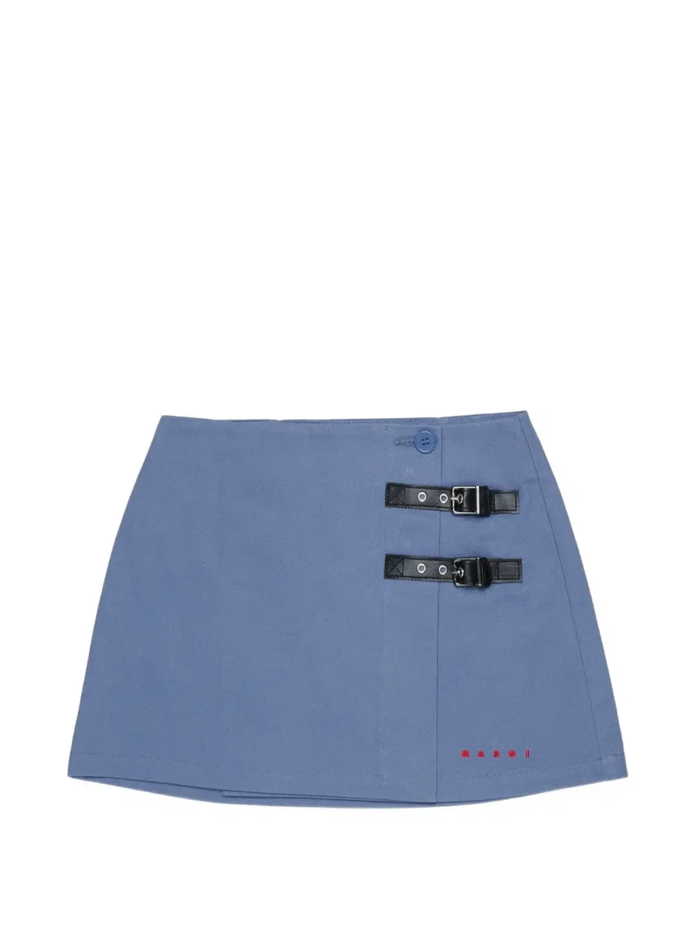 Юбка с вышитым логотипом Marni Kids, синий