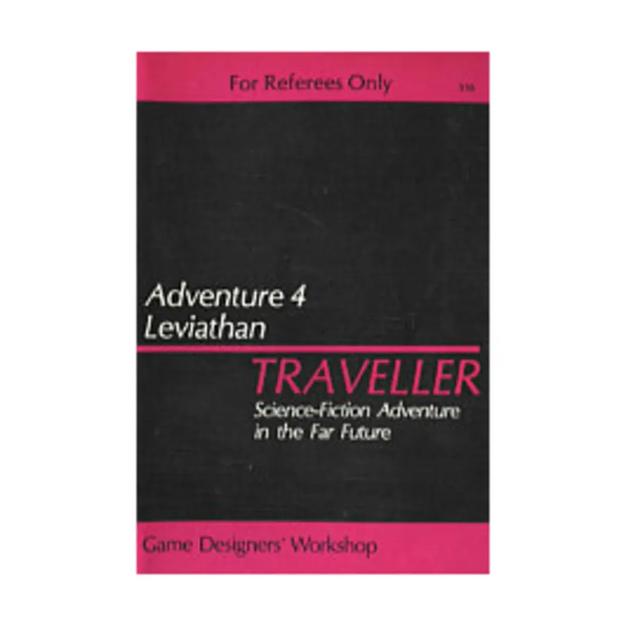 

Модуль Adventure #4 - Leviathan, Traveller - Adventures & Double Adventures