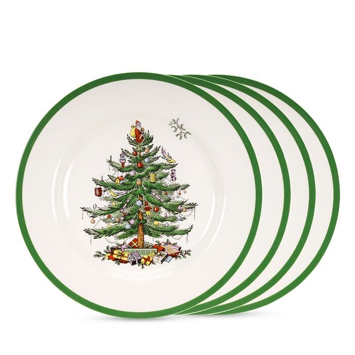 

Рождественские тарелки Spode, набор из 4 шт, белый