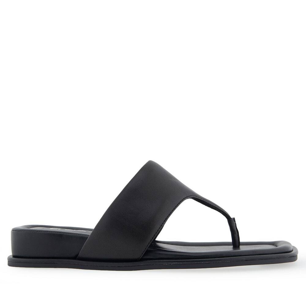 Женские босоножки на танкетке Aerosoles Barry, цвет Black Leather — фото 2