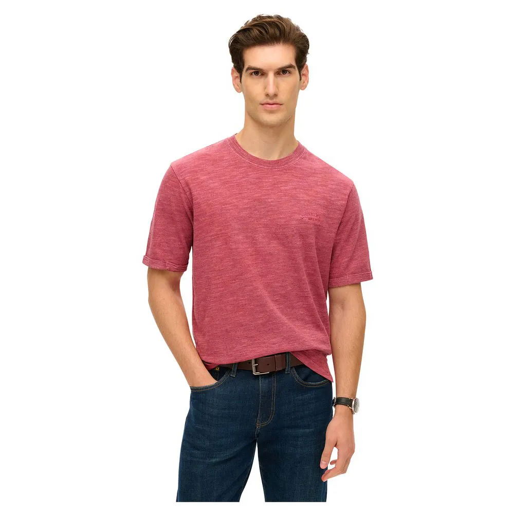 

Футболка с коротким рукавом Superdry Od Slub Marl, розовый