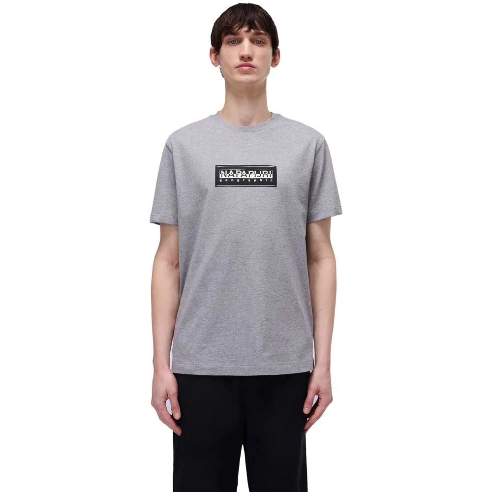

Футболка с коротким рукавом Napapijri Box Logo, серый