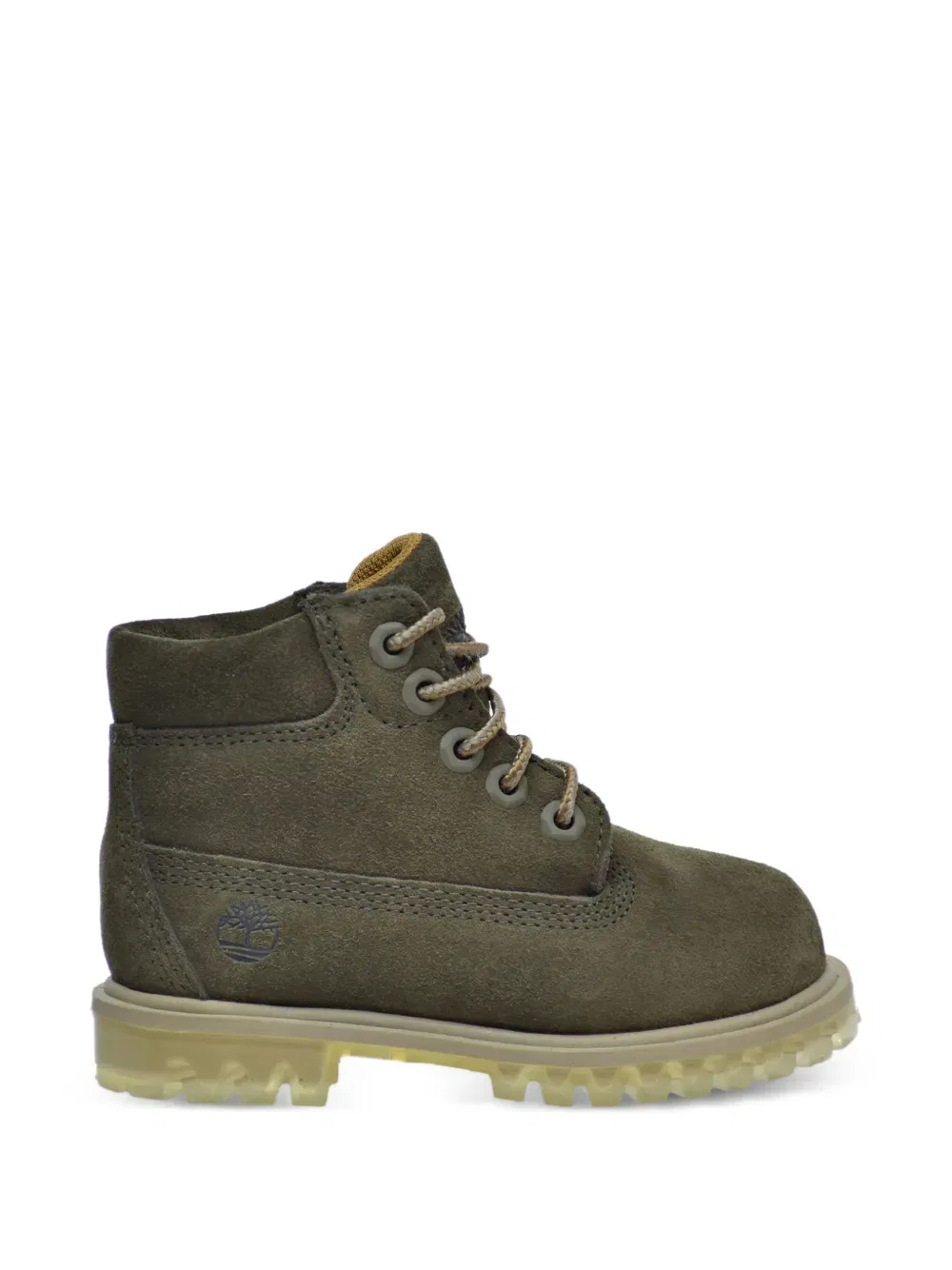 Водонепроницаемые замшевые сапоги Timberland Kids, зеленый — фото 2