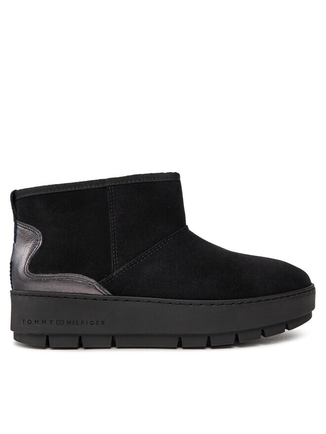 

Снегоступы Metallic Suede Snowboot Tommy Hilfiger, черный